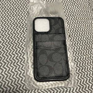 Coach design Iphone 6.7” wallet style case